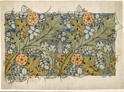 Tudor roses, thistles and shamrock by Charles Francis Annesley Voysey